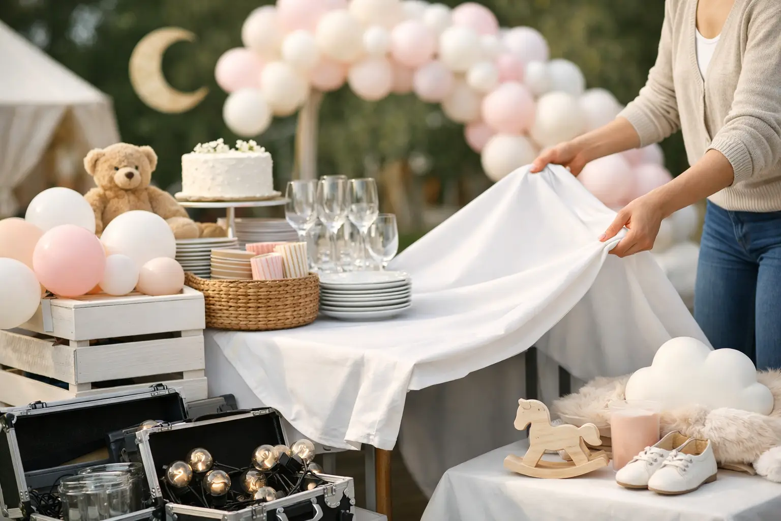 Location matériel baby shower sans stress