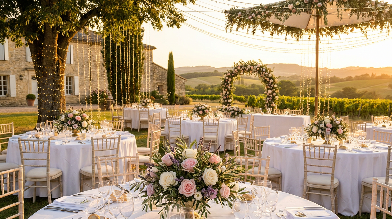 Check-list mariage : matériel à louer semaine par semaine